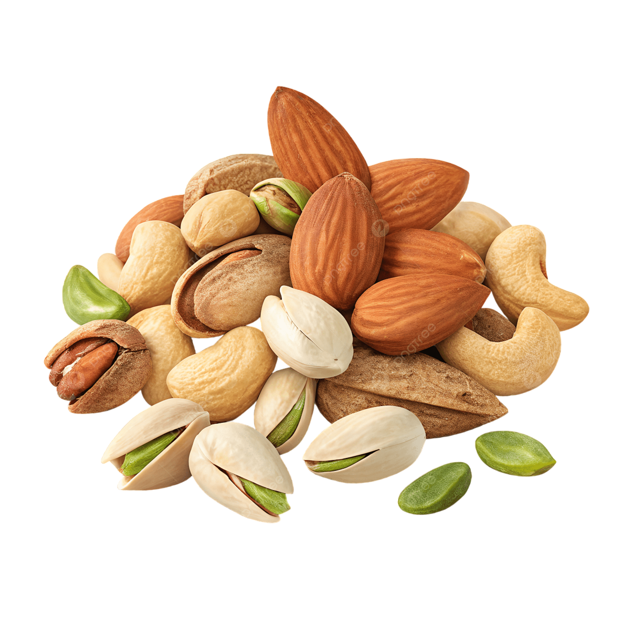 pngtree mixed nuts including almonds cashews and pistachios png image 21025306 photoroom